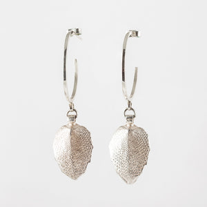 Sea Urchin Earrings Drop Silver