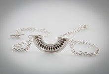 Load image into Gallery viewer, Sterling silver twist collection on 3 Bell chain
