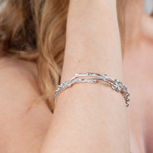 Load image into Gallery viewer, Twig Collection Sterling silver Braclet w Chain.
