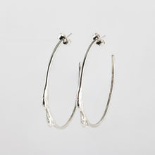 Load image into Gallery viewer, Twig hoops Sterling silver
