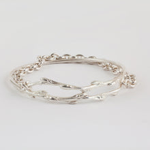 Load image into Gallery viewer, Twig Collection Sterling silver Braclet w Chain.
